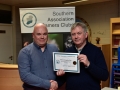 Kiaran O'Mahony receiving Certificate for best BW Panel for Blackwater Photographic Society