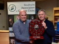 Kieran O'Mahony receiving the Award for best BW Panel to Blackwater Photographic Society