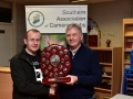 Presentation of Trophy to Blarney Photographic club for best colour print panel