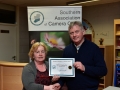 Presentation of Certificate to Viv Buckley Mallow Camera Club