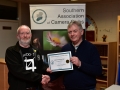 Rory O'Connor receiving the Certificate on behalf of Blarney Photography Club