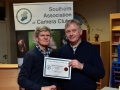Vincent Kelly receiving Certificate on behalf of Cork Camera Group