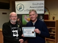 Rory O'Connor receiving Certificate for Blarney Photography Club