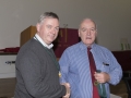 SACC Chairman Richie Dwyer presenting Jim Mc Sweeney with his medal