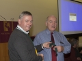 SACC Chairman Richie Dwyer presenting Jim McSweeney with his medal