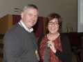SACC Chairman Richie Dwyer presenting Micheline Murphy with he medal