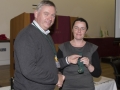 SACC Chairman Richie Dwyer presenting Niamh whitty wirth her medal