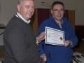 SACC Chairman Richie Dwyer presenting Seamus Mulcahy with his certificate